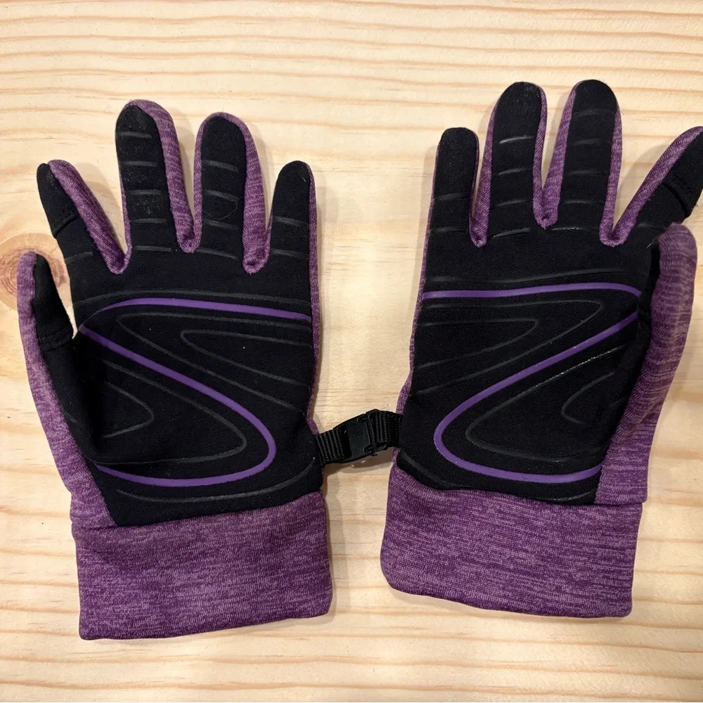 Kids Purple Head Gloves, size M